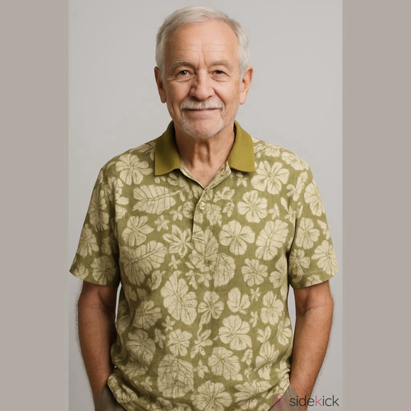 Covington Hawaiian Floral Polo Shirt Mens Size XL Green - Picture 1 of 7